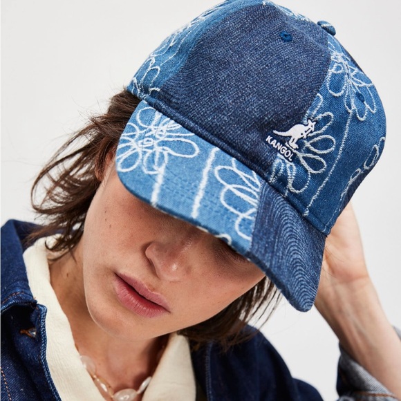 Free people Denim Mashup Baseball Hat - Picture 4 of 6